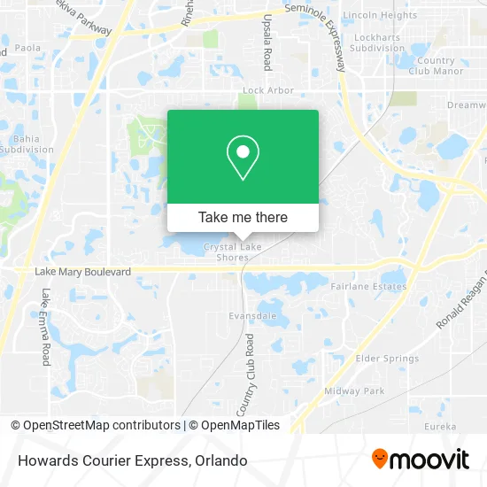 Howards Courier Express map