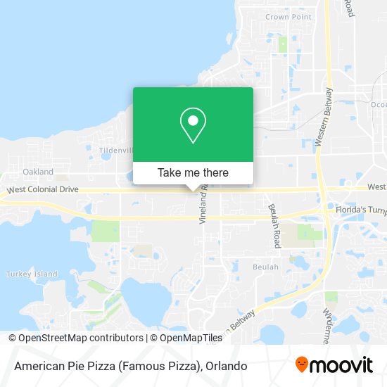 Mapa de American Pie Pizza (Famous Pizza)