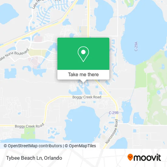 Tybee Beach Ln map