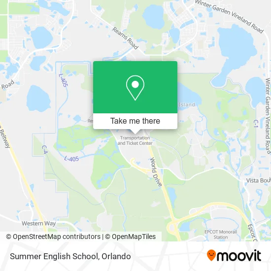 Summer English School map