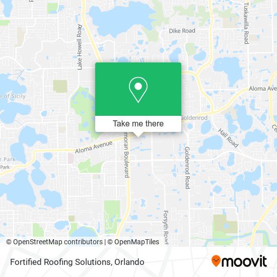 Fortified Roofing Solutions map