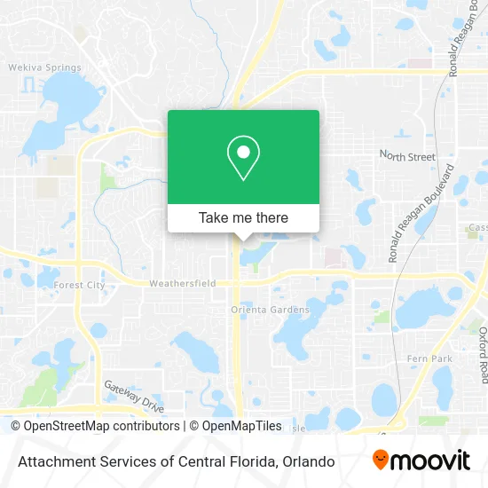 Attachment Services of Central Florida map