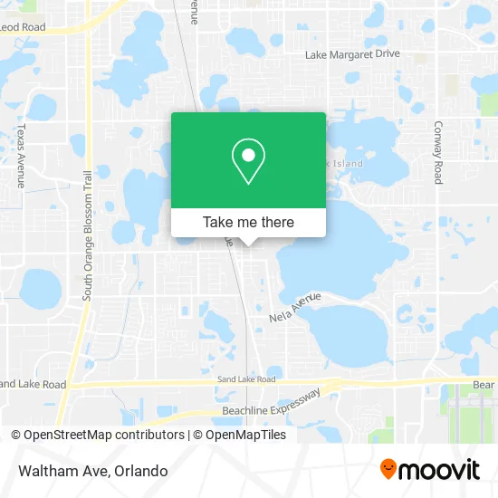 Mapa de Waltham Ave
