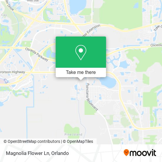 Magnolia Flower Ln map