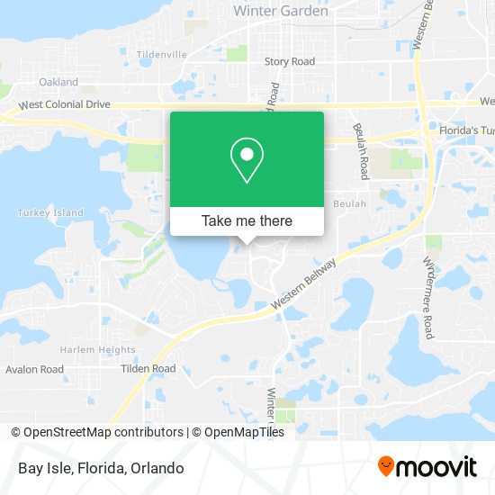 Mapa de Bay Isle, Florida