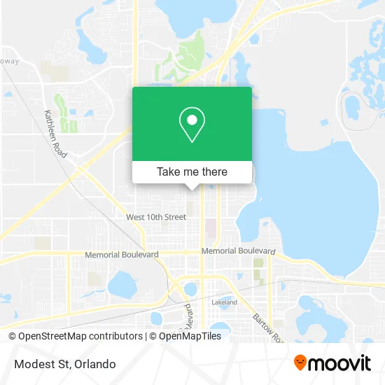 Modest St map