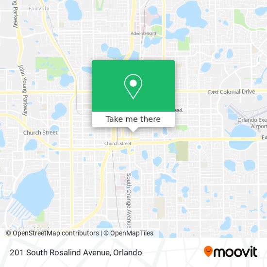 201 South Rosalind Avenue map