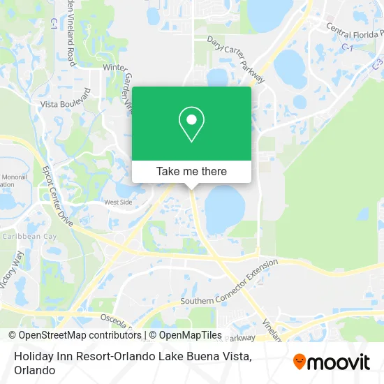Holiday Inn Resort-Orlando Lake Buena Vista map