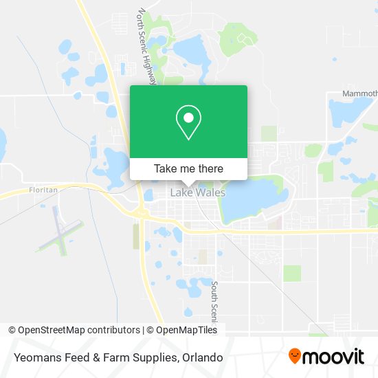 Mapa de Yeomans Feed & Farm Supplies