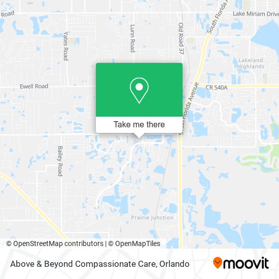 Above & Beyond Compassionate Care map