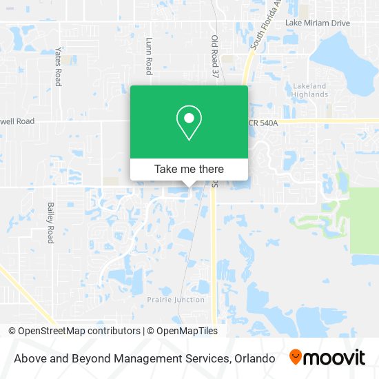Above and Beyond Management Services map