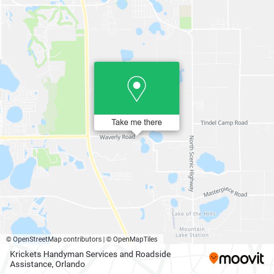 Mapa de Krickets Handyman Services and Roadside Assistance