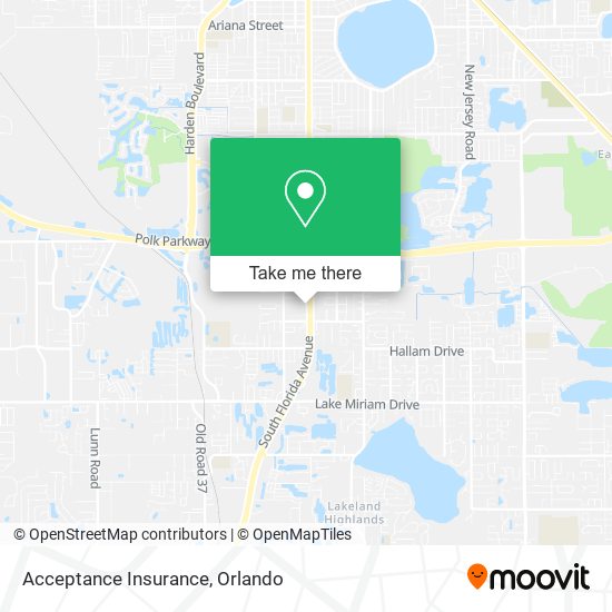 Mapa de Acceptance Insurance