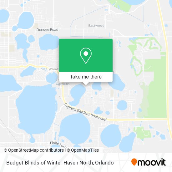 Budget Blinds of Winter Haven North map