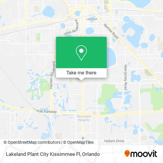 Lakeland Plant City Kissimmee Fl map
