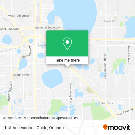 KIA Accessories Guide map