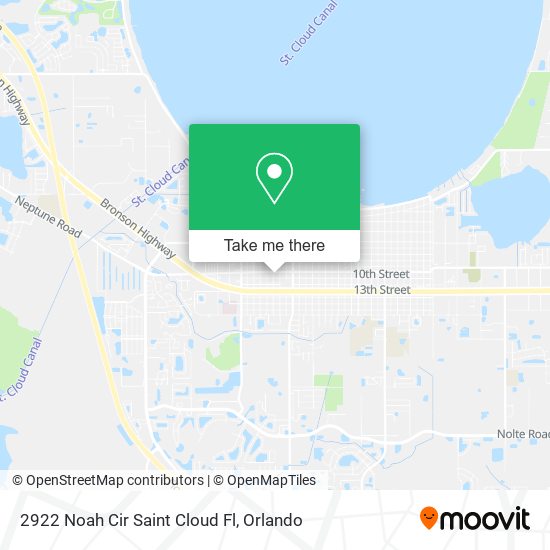 Mapa de 2922 Noah Cir Saint Cloud Fl