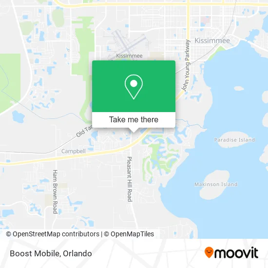 Mapa de Boost Mobile