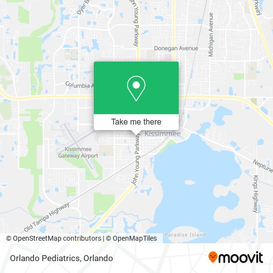 Orlando Pediatrics map