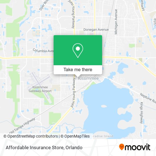 Mapa de Affordable Insurance Store