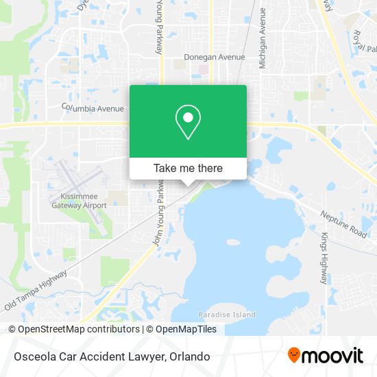 Osceola Car Accident Lawyer map