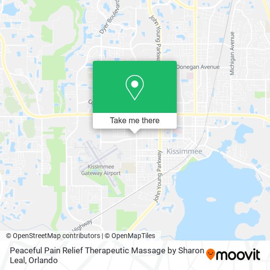 Mapa de Peaceful Pain Relief Therapeutic Massage by Sharon Leal