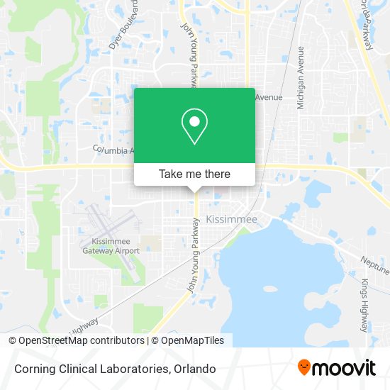 Corning Clinical Laboratories map