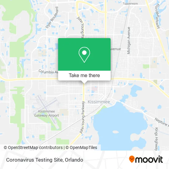 Coronavirus Testing Site map