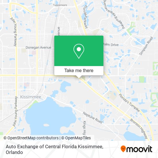 Auto Exchange of Central Florida Kissimmee map