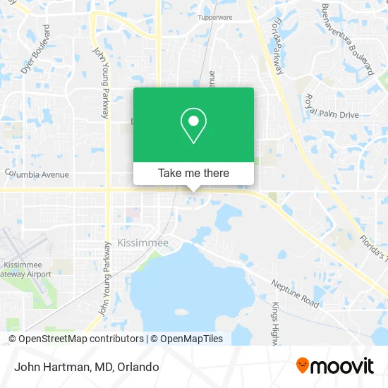 John Hartman, MD map