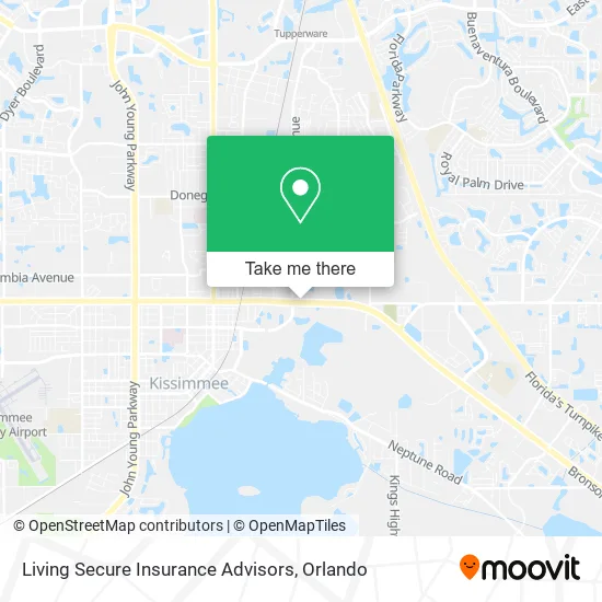 Living Secure Insurance Advisors map