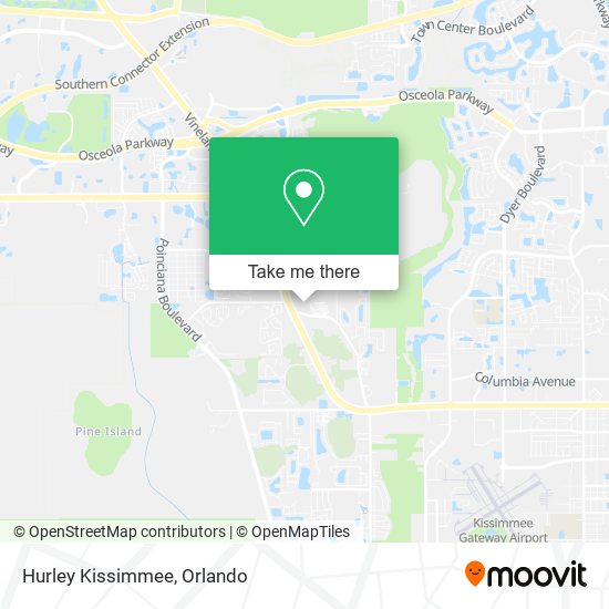 Hurley Kissimmee map