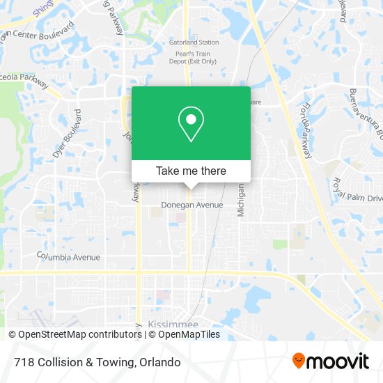 718 Collision & Towing map