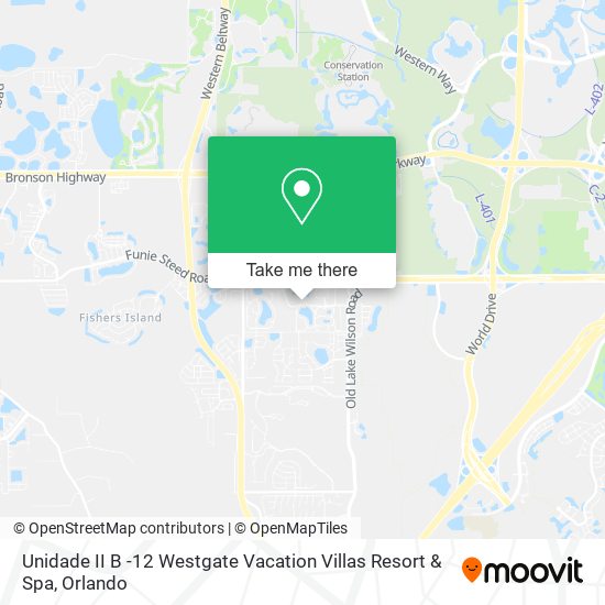 Unidade II B -12 Westgate Vacation Villas Resort & Spa map