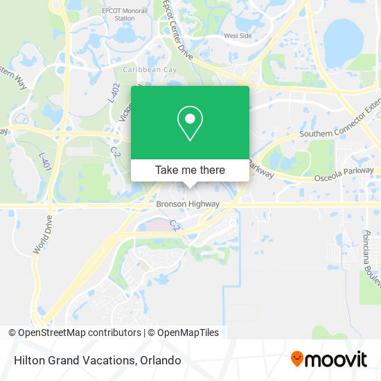 Hilton Grand Vacations map