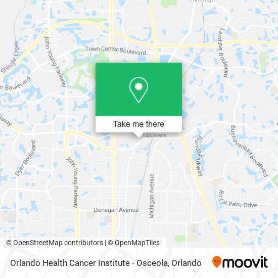 Orlando Health Cancer Institute - Osceola map