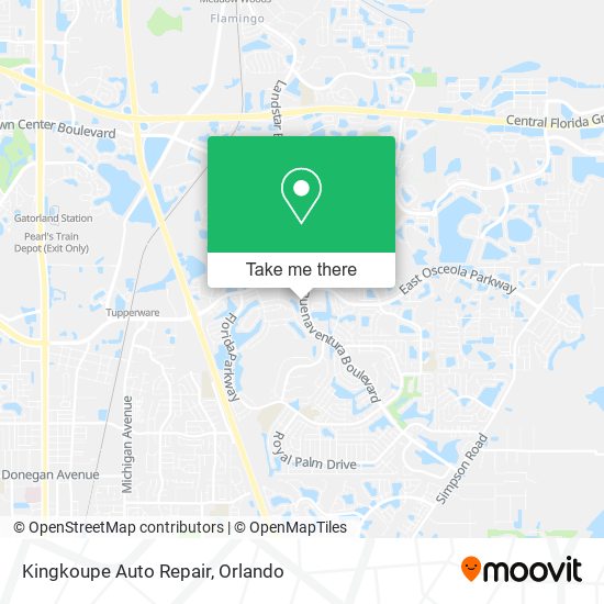 Kingkoupe Auto Repair map