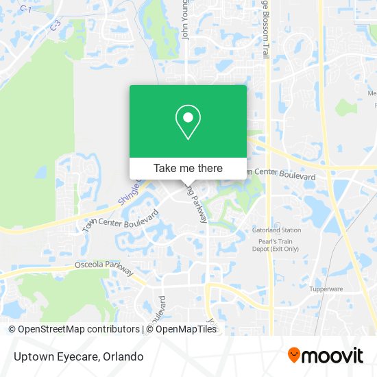 Uptown Eyecare map