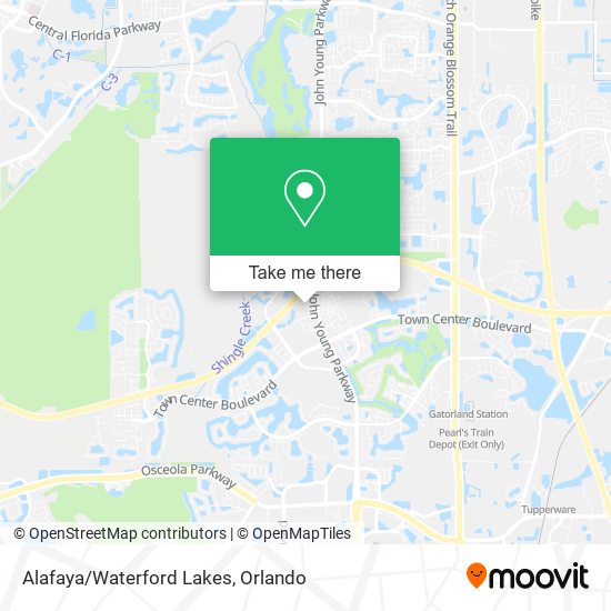 Alafaya/Waterford Lakes map