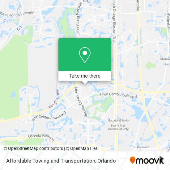 Affordable Towing and Transportation map