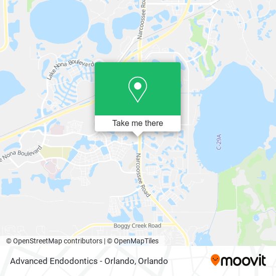 Mapa de Advanced Endodontics - Orlando