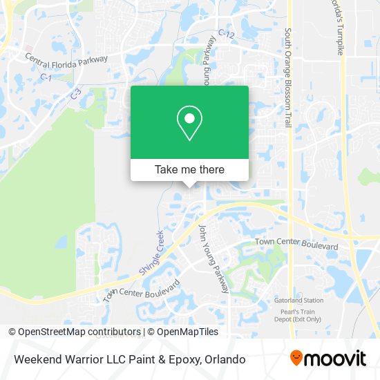 Weekend Warrior LLC Paint & Epoxy map