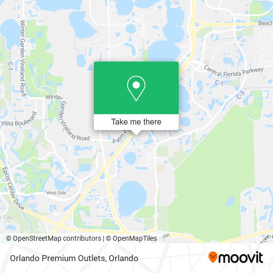 Mapa de Orlando Premium Outlets