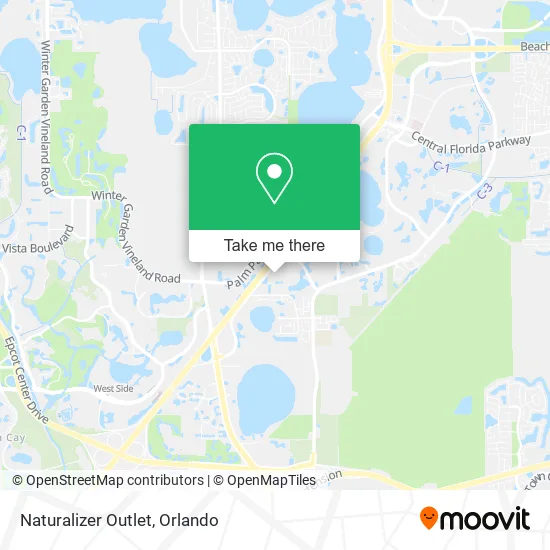 Naturalizer Outlet map