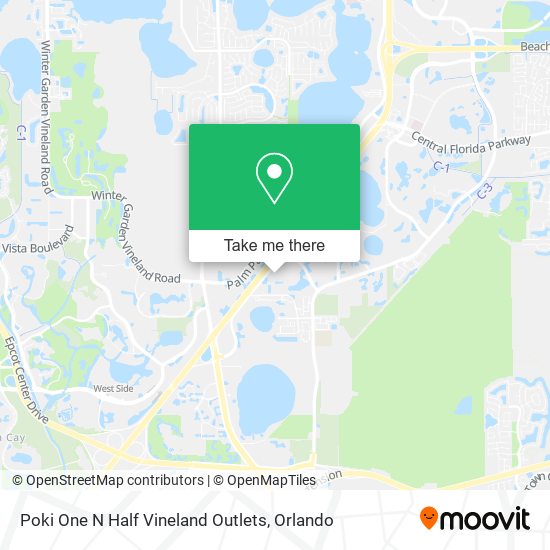 Poki One N Half Vineland Outlets map