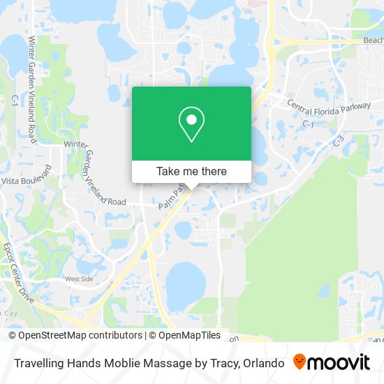 Travelling Hands Moblie Massage by Tracy map
