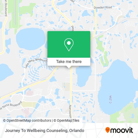 Journey To Wellbeing Counseling map