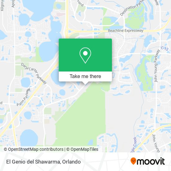 Mapa de El Genio del Shawarma