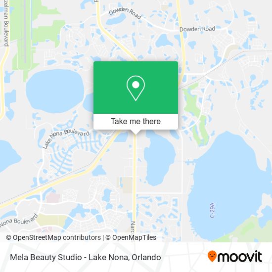 Mela Beauty Studio - Lake Nona map