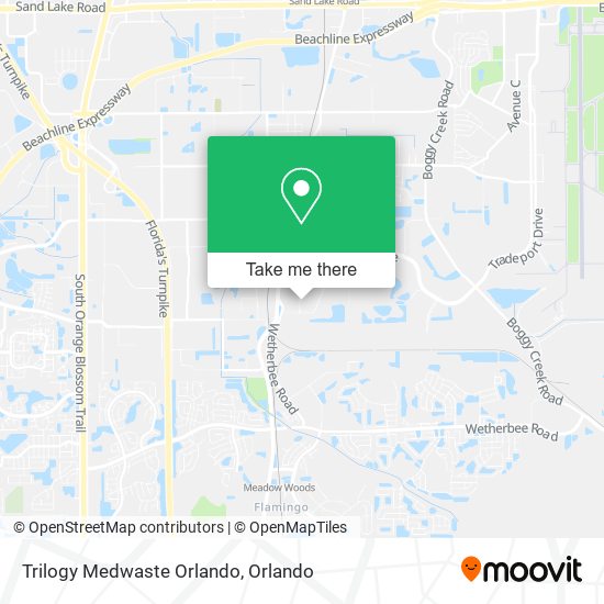 Trilogy Medwaste Orlando map